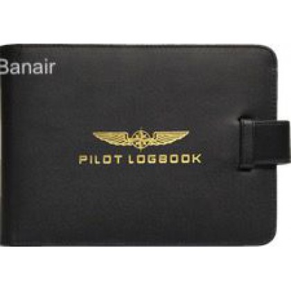 Aircraft Logbook Cover Pilot-Black