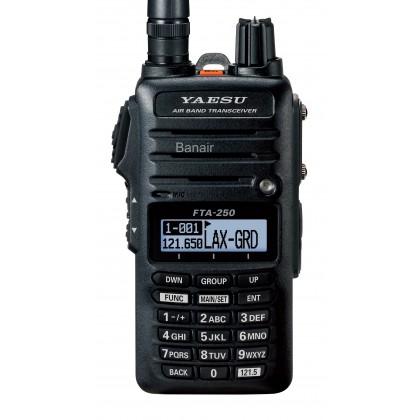 Yaesu FTA-250L Airband Transceiver - 8.33 and 25 KHz Frequency Pattern